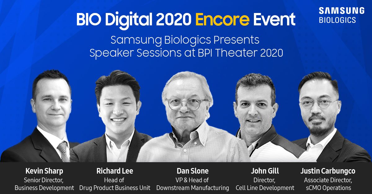 BIO 2020 Encore Event 5 speakers from Samsung Biologics