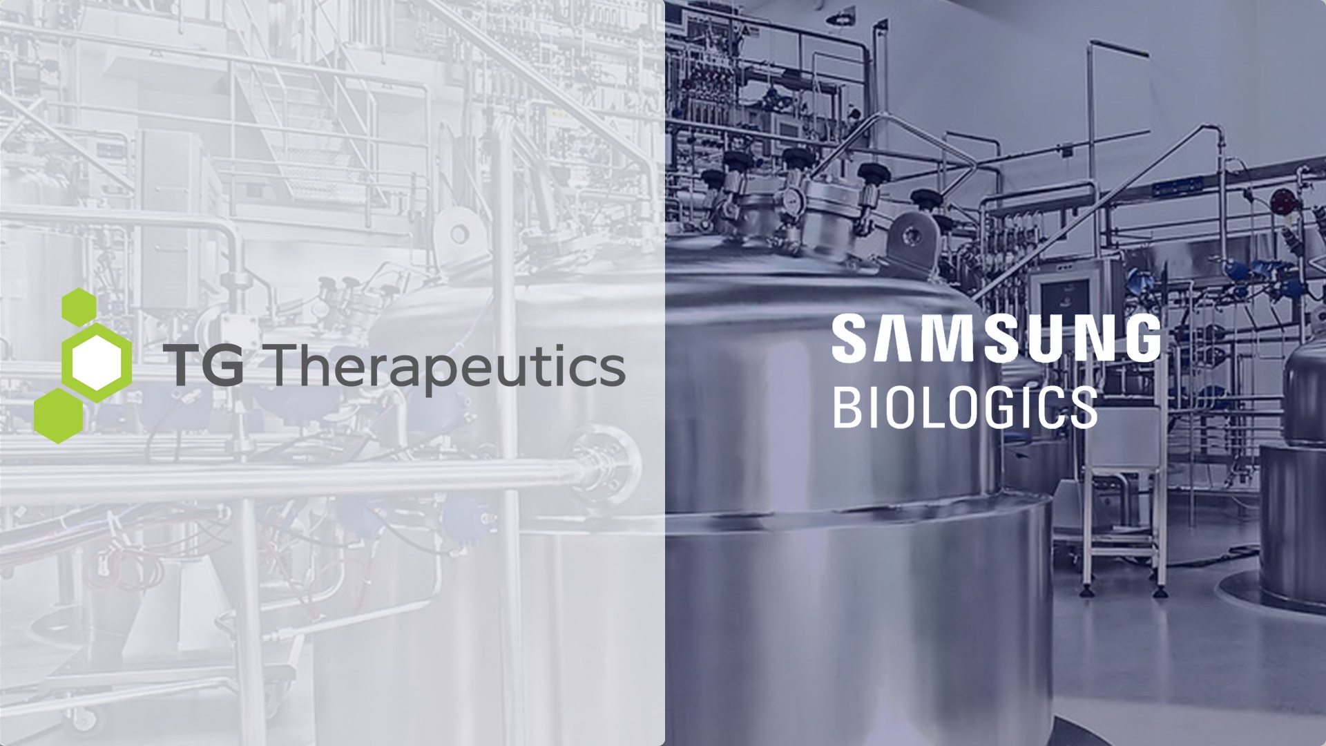 TG Therapeutics and Samsung Biologics Partnership Image