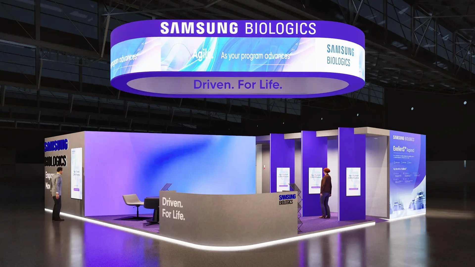 samsung biologics cphi booth rendering image