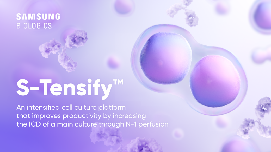 SAMSUNG BIOLOGICS S-Tensify™ An intensified cell culture platform that improves productivity by increasing the ICD of a main culture through N-1 perfusion