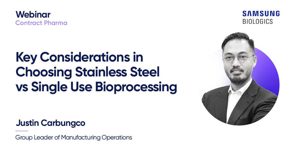 Key Considerations in Choosing Stainless Steel vs Single Use Bioprocessing